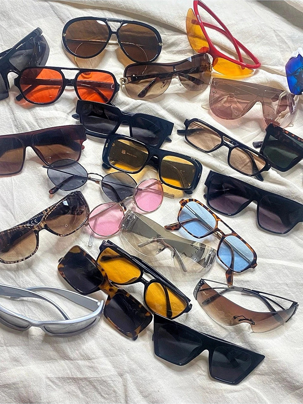 Y2K Assorted Vintage and like new Sunglasses Lot - Various Styles and Colors